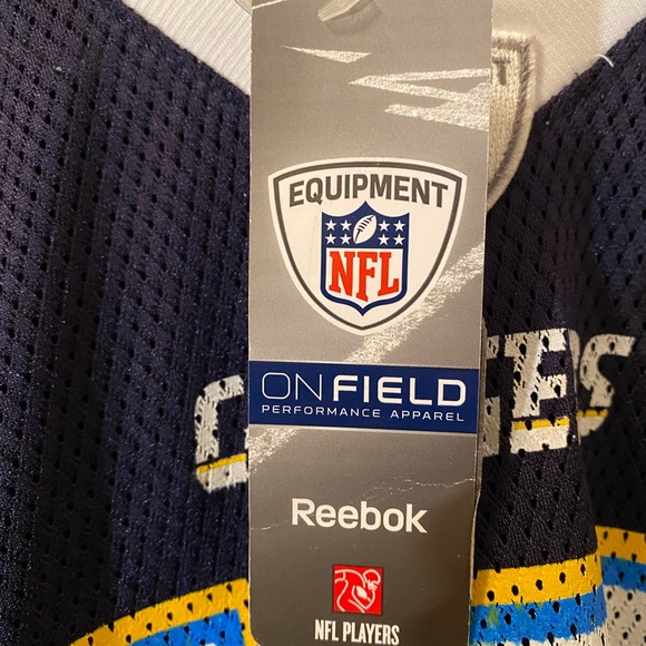 AUTHENTIC WITH TAGS** NFL Reebok Jersey LA Chargers Quarterback Rivers - Picture 3 of 6